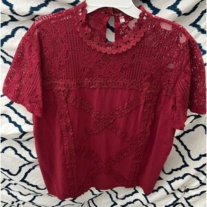 NWOT ❤️ Women’s Amazon Burgundy Blouse